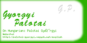 gyorgyi palotai business card